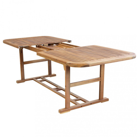 Tavolo 180x100 rettangolare in legno allungabile da giardino esterno