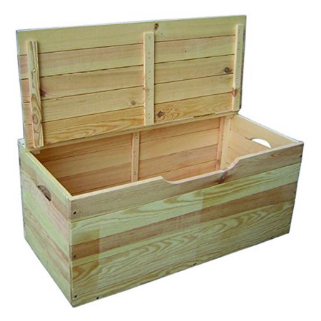 Cassapanca in legno pino da 100 cm