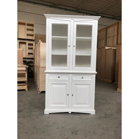 Cristalliera classica  Misure: 116x46x220 cm Ideale per la zona giorno del salotto o come mobile per l'entrata