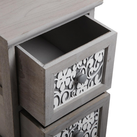 Mobiletto Salvaspazio 5 cassetti per Arredo bagno Grigio