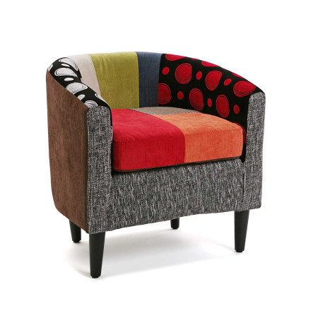 Poltrona imbottita per Soggiorno multicolore 62x62x60cm