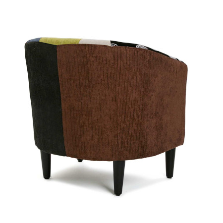 Poltrona imbottita per Soggiorno multicolore 62x62x60cm