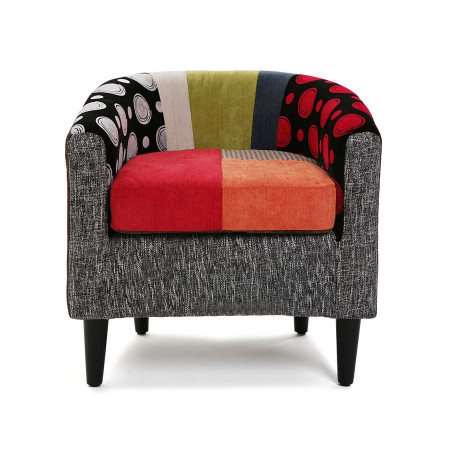 Poltrona imbottita per Soggiorno multicolore 62x62x60cm