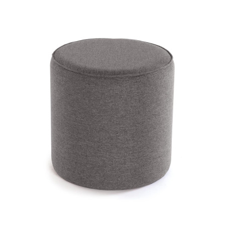 Pouf grigio con Tavolino