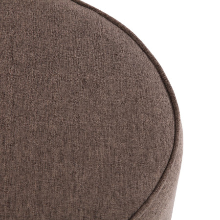 Pouf imbottito marrone con Tavolino