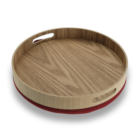 2 Pouf contenitori imbottiti rossi