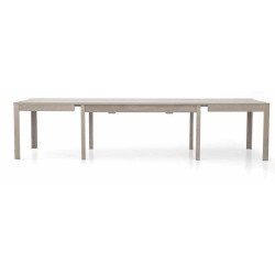 Tavolo allungabile in legno colore tortora 160x90 cm