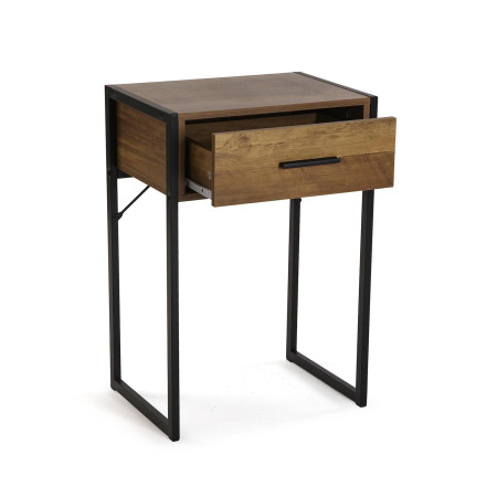 comodino in metallo e legno, una combinazione perfetta di design elegante e funzionalità