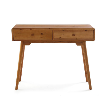 Consolle in legno con 2 cassetti in legno