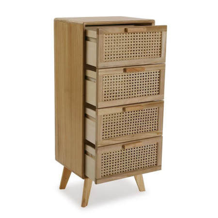 cassettiera in legno marrone è l'elemento d'arredo ideale per chi cerca eleganza e funzionalità in uno spazio compatto.