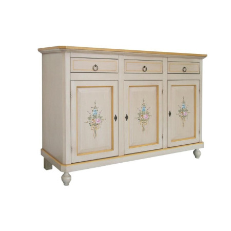 credenza-in-legno-napoletana-avorio-anticato-decorata-arancione