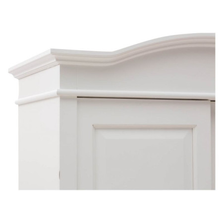 armadio bianco opaco in stile Arte Povera 125x59x200 cm