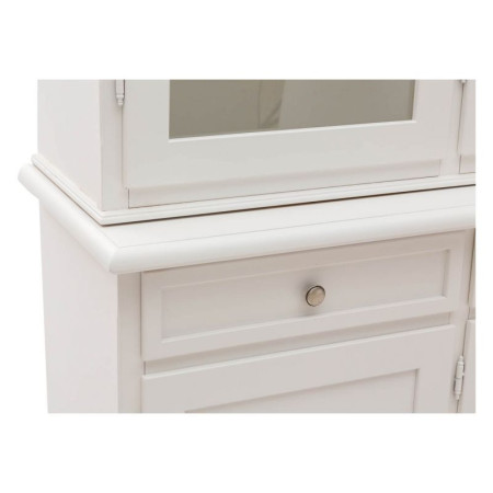 cristalliera classica in legno bianco opaco è un mobile di alta qualità e design elegante