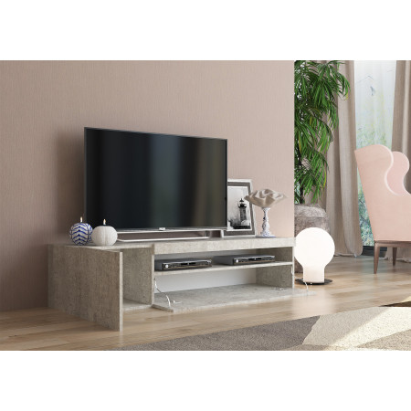 mobile porta TV in grigio cemento è un complemento d'arredo moderno e funzionale, ideale per qualsiasi tipo di soggiorno.