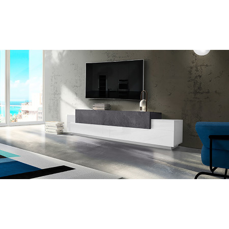 mobile porta TV CORO combina eleganza e funzionalità con le sue dimensioni generose di 240x52x45 cm.