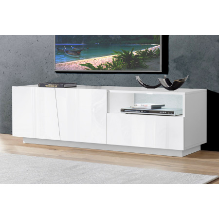 Arreda con Stile Mobile TV Bianco Lucido per Soggiorno Accogliente