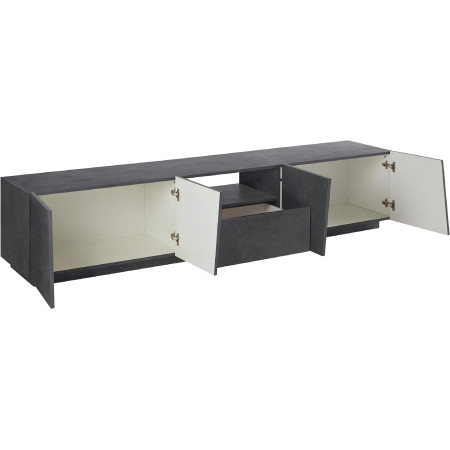 mobile porta TV moderno in grigio antracite è la soluzione ideale per chi cerca funzionalità e design.
