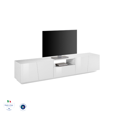 Splendido Mobile Porta TV Bianco Lucido per la Tua Casa