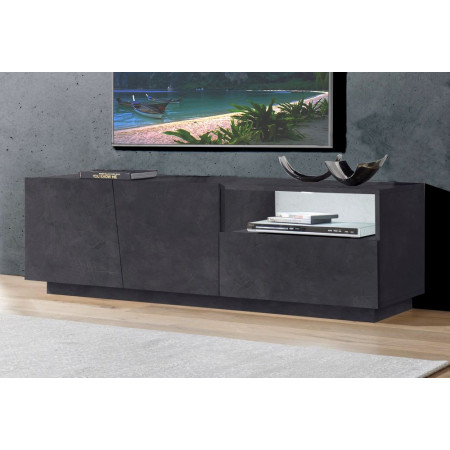Mobile TV con Ante Asimmetriche e Cassetto Stile e Funzionalità