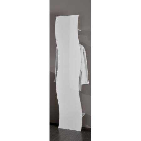 Appendiabiti da parete bianco lucido, dimensioni 40x26x185 cm