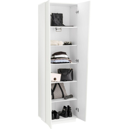 armadio multiuso design moderno, con 2 ante e 6 vani soluzione elegante e pratica per 60x38x206 cm