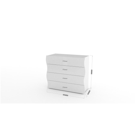 Rinnova la Tua Casa con Questa Cassettiera Bianco Lucido 4 Cassetti
