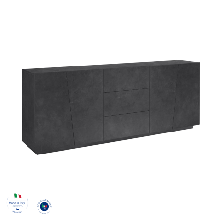 Credenza Moderna Spaziosa e Funzionale Grigio Antracite