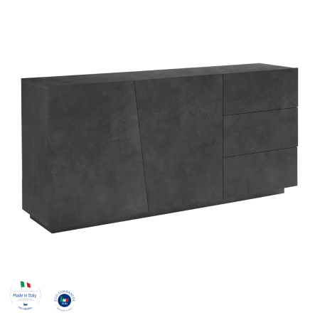 Credenza 2 ante 3 cassetti - Soluzione d'arredo di tendenza per living e pranzo