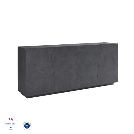 Credenza Spaziosa da 200 cm in Grigio Antracite Stile e Qualità