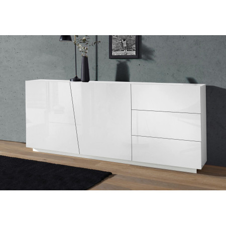 Credenza Moderna Da Soggiorno E Sala Da Pranzo 2 Ante 3 Cassetti