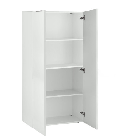Libreria a 2 ante bianco lucido DALIA elegante e compatta