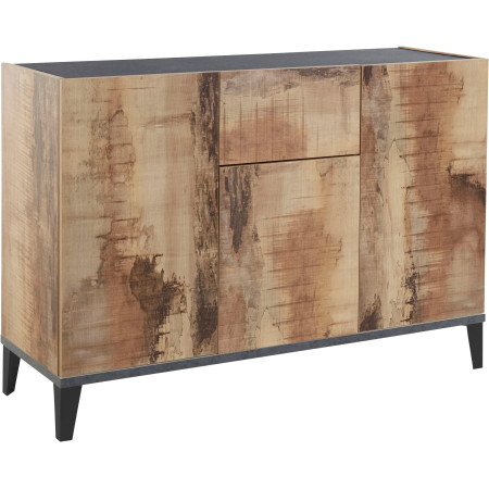 Eleganza naturale: Credenza SUNRISE 3 ante + 1 cassetto finitura acero pereira