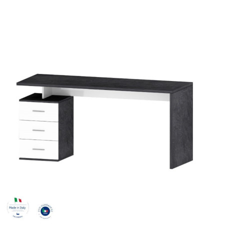 Elegante Scrivania Report Bianco Lucido per Lavoro
