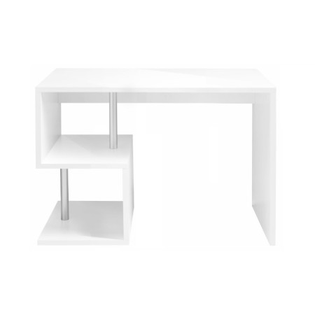 Scrivania Elegante Bianco Lucido per Ufficio Moderno