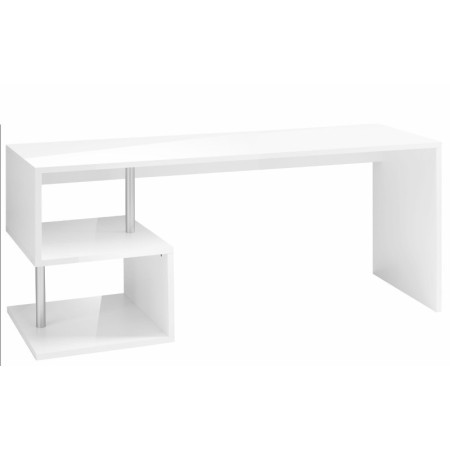 Scrivania Elegante Bianco Lucido per Ufficio Moderno