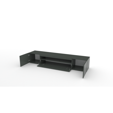 Porta TV Elegante Antracite Lucido per Casa