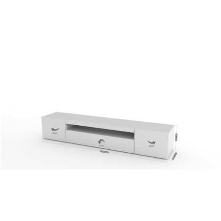 Porta TV Elegante Bianco Lucido per Casa