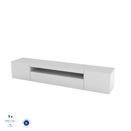 Elegante Porta TV Bianco Lucido