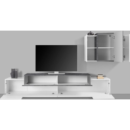Soggiorno Moderno Porta TV e Pensile Bianco e Report