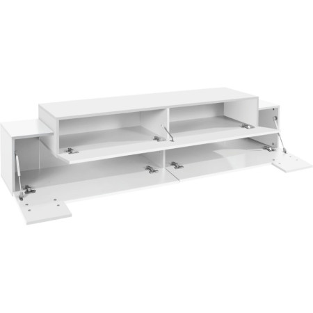 Porta TV Moderno Bianco Laccato per Soggiorno