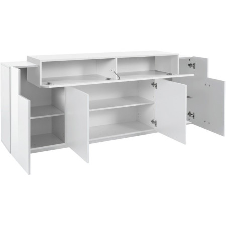 Credenza Elegante 4 Ante Bianco Laccato per Casa