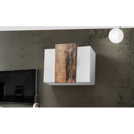 Pensile Elegante Bianco e Acero Pereira per Casa