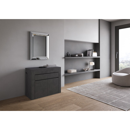 Consolle allungabile 90x42/302 cm allunghe interne con panca