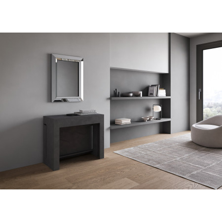 Consolle allungabile 90x42/302 cm allunghe interne con panca