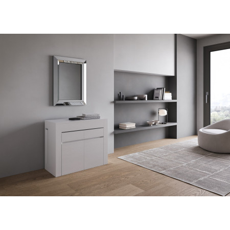 Consolle allungabile 90x42/302 cm allunghe interne con panca