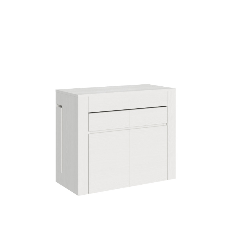 Consolle allungabile 90x42/302 cm allunghe interne con panca Consolle allungabile 90x42/302 cm allunghe interne con panca