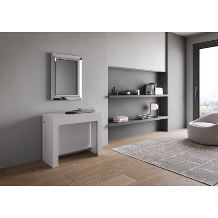 Consolle allungabile 90x42/302 cm allunghe interne con panca