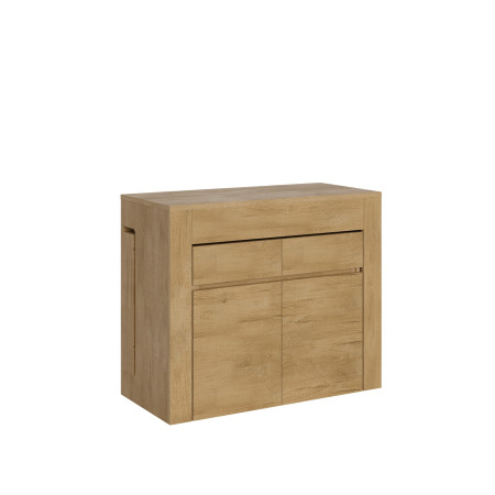 Consolle allungabile 90x42/302 cm Evolve allunghe interne con panca inferiore e superiore