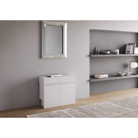 Consolle allungabile 90x42/302 cm allunghe interne con panca