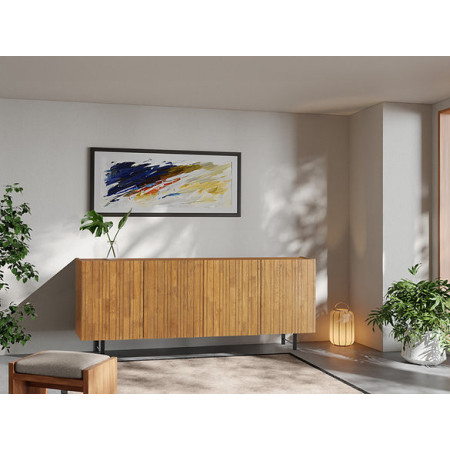 credenza moderna 4 ante cannes in legno massello madia elegante